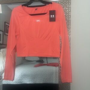 Under Armour Women's Vibrant Peach Crop Top